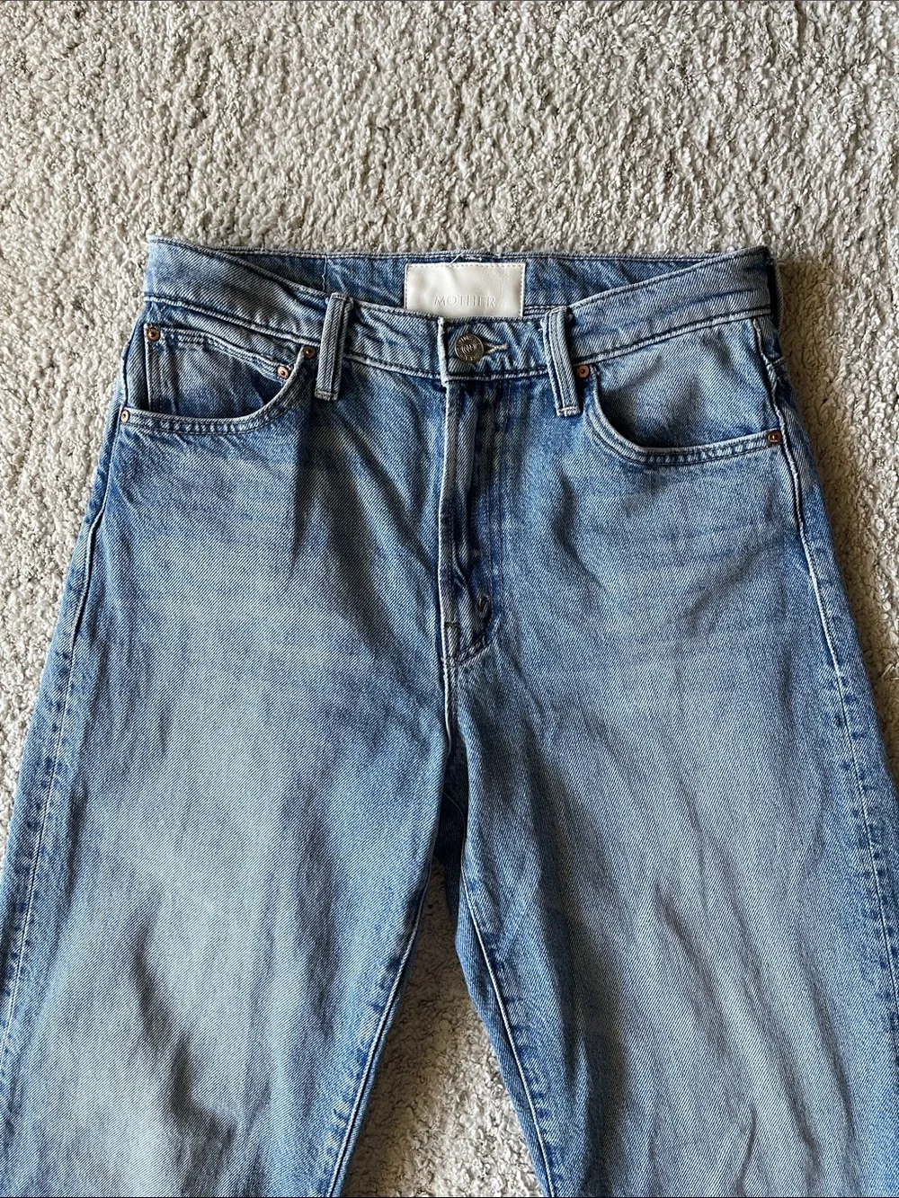 MOTHER Dodger Ankle Jeans in Leap of Faith Wide Leg Size 24